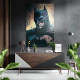 Batman Brushed Aluminum Dibond Wall Art.